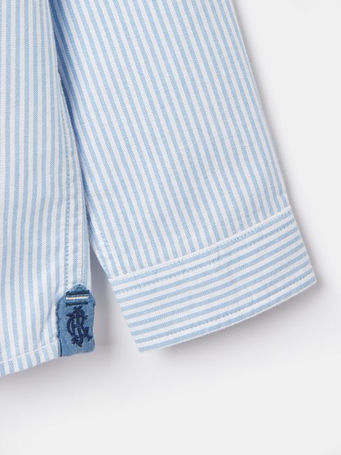 Joules Oxford Long Sleeve Striped Oxford Shirt - Blue - Lucks of Louth