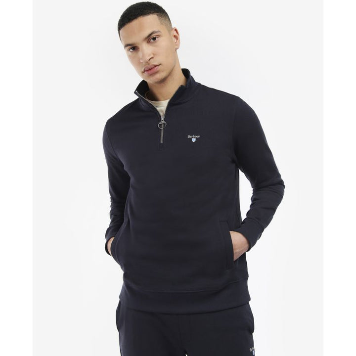 Barbour Rothley Half Zip - Navy - Lucks of Louth