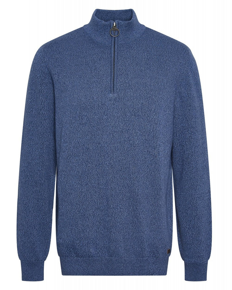 Barbour Whitfield Half Zip - Navy/Blue - Lucks of Louth