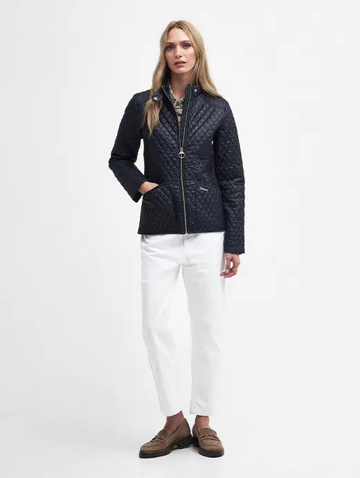 Barbour Swallow Quilted Jacket - Navy - Lucks of Louth