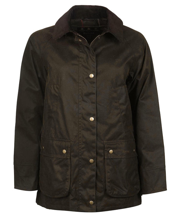 Barbour Womens Acorn Waxed Jacket - Olive - Lucks of Louth