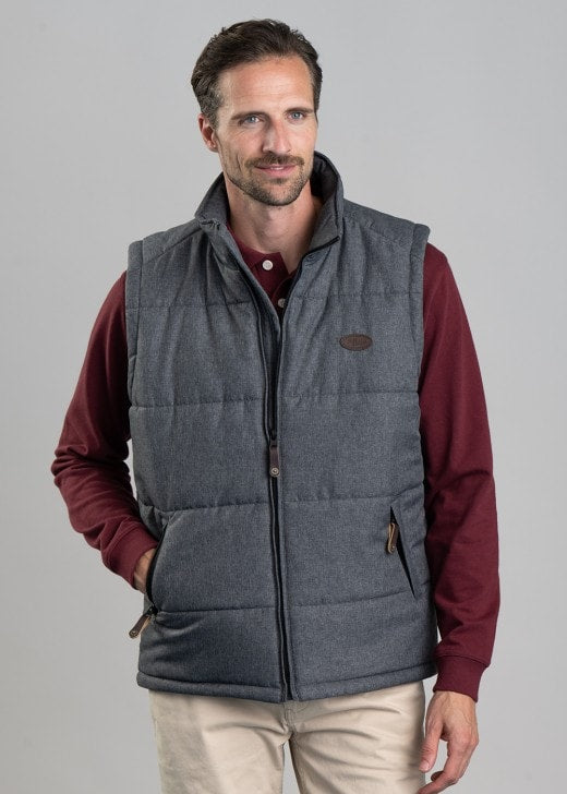 RM Williams Patterson Creek Vest - Charcoal - Lucks of Louth