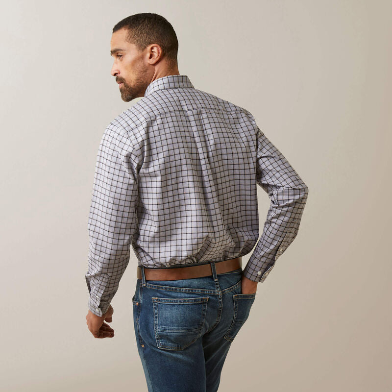 Ariat Clement Long Sleeve Shirt - Grey Check - Lucks of Louth