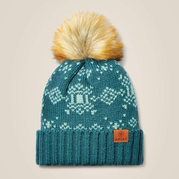 Ariat Patrona Bobble hat - Arctic - Lucks of Louth