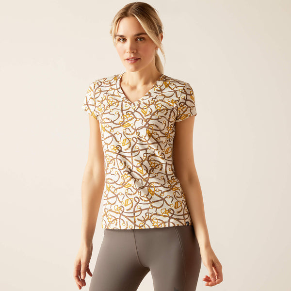 Ariat Bridle Short Sleeve Top - Heather - Lucks of Louth