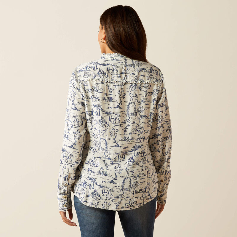 Ariat Clarion Blouse - Toile Scene Print - Lucks of Louth