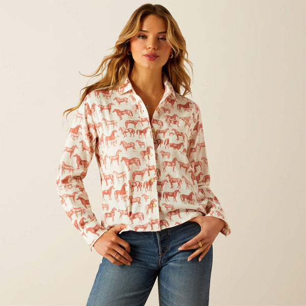 Ariat Rudford Shirt - Blushing Horse - Lucks of Louth