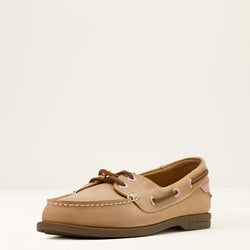 Ariat Antigua Boat Shoe - Natural Tan - Lucks of Louth