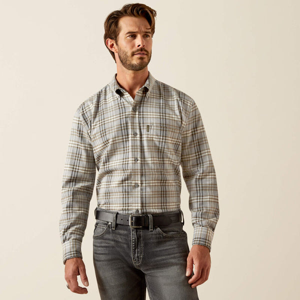 Ariat Simmental Shirt - Grey Plaid - Lucks of Louth