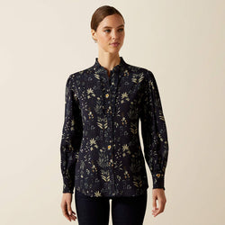 Ariat Cricklade Blouse - Navy Floral Print - Lucks of Louth
