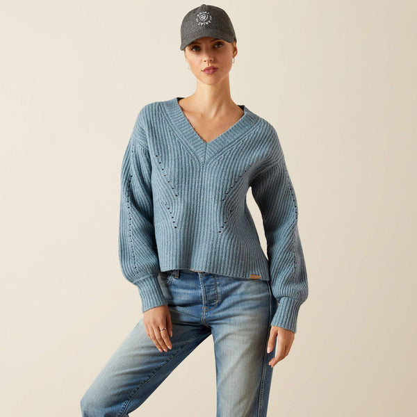 Ariat Blaydon Sweater - Spring Lake Heather - Lucks of Louth
