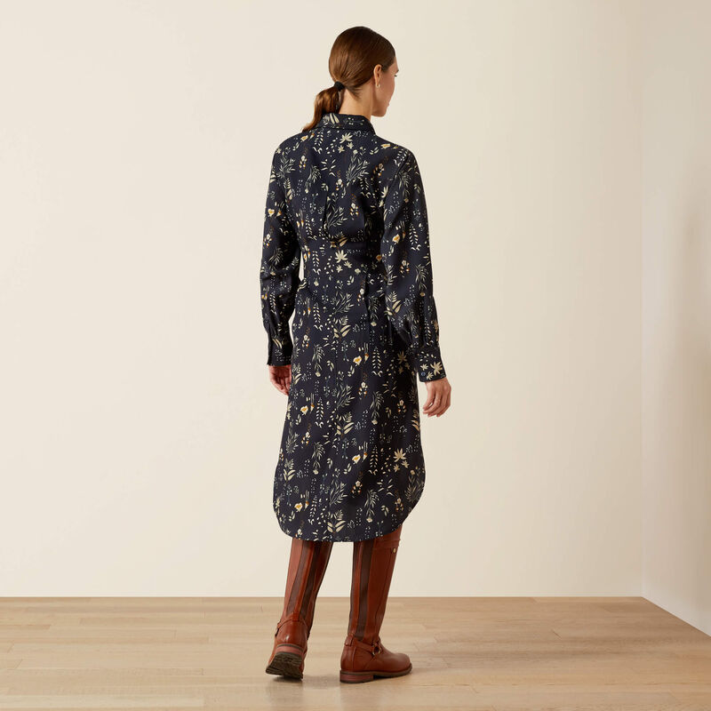 Ariat Culham Dress - Navy Floral Print - Lucks of Louth