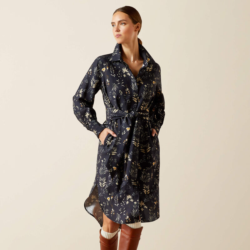 Ariat Culham Dress - Navy Floral Print - Lucks of Louth