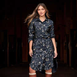 Ariat Culham Dress - Navy Floral Print - Lucks of Louth