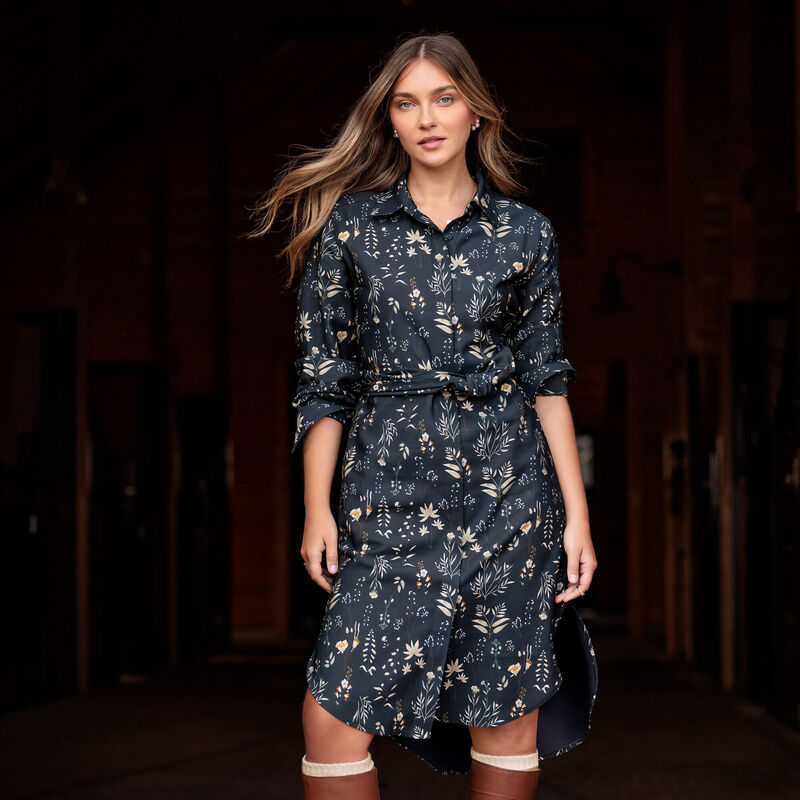Ariat Culham Dress - Navy Floral Print - Lucks of Louth