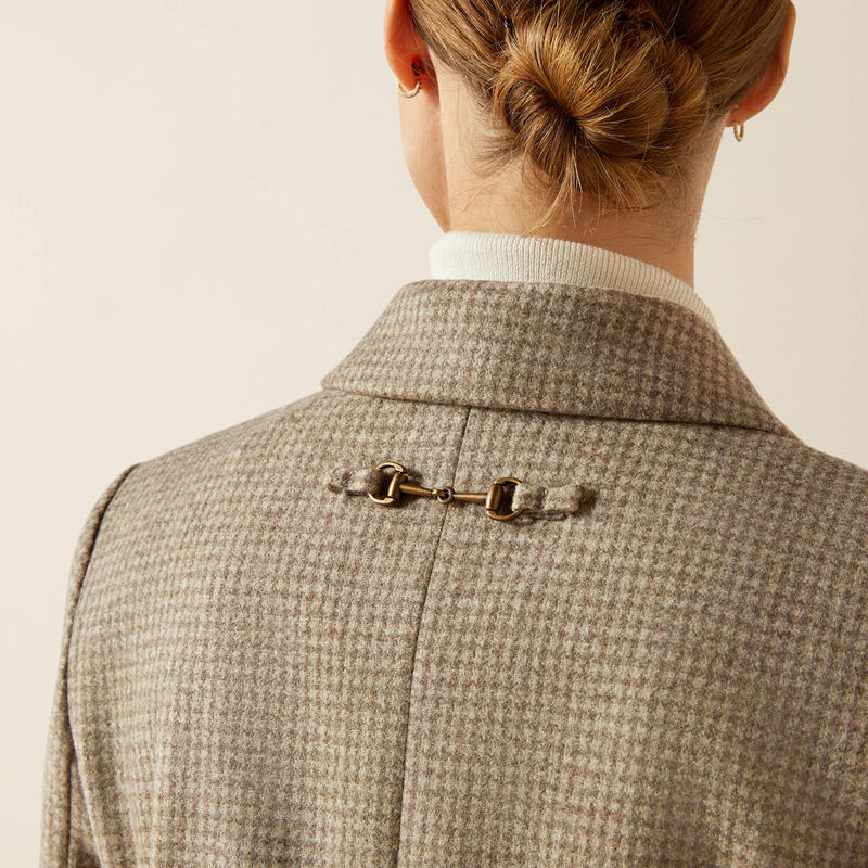 Ariat Beckfoot Blazer - Camel Houndstooth - Lucks of Louth