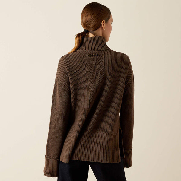 Ariat Lendal Sweater - Coffee Bean Heather - Lucks of Louth