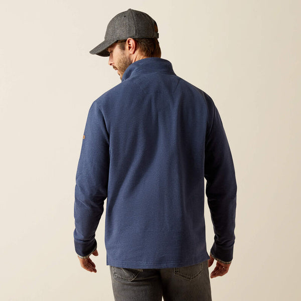 Ariat Wilford 1/2 Zip Sweatshirt - Navy Heather - Lucks of Louth