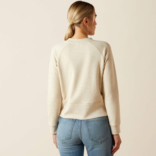 Ariat Martine Sweatshirt - Pelican Heather - Lucks of Louth