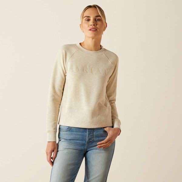 Ariat Martine Sweatshirt - Pelican Heather - Lucks of Louth