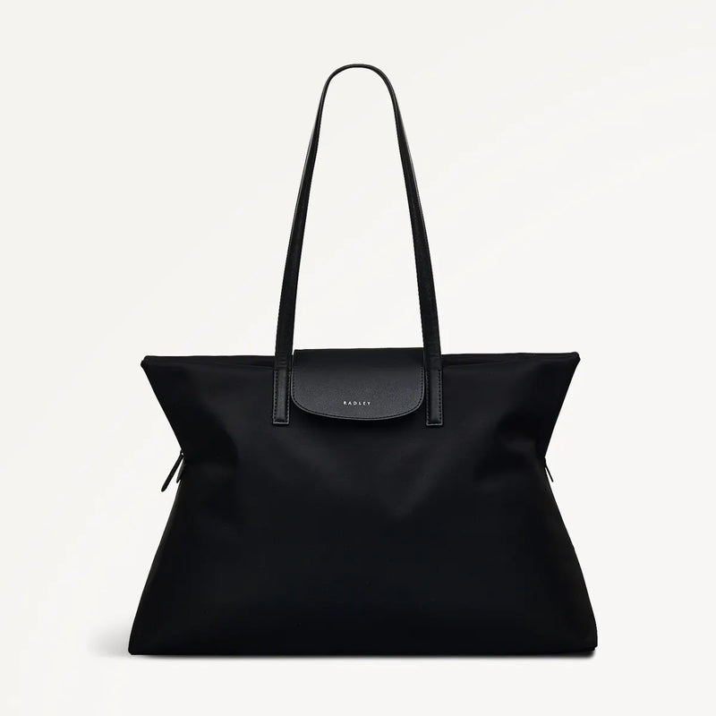 Radley Pocket Essentials Fabric Medium Zip Top Tote Bag - Black - Lucks of Louth