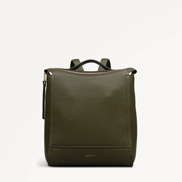 Radley Oak Street Small Zip Top Backpack - Pine Needle (Green) - Lucks of Louth