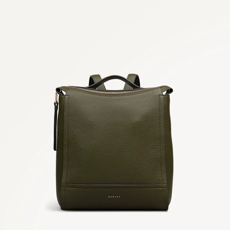 Radley Oak Street Small Zip Top Backpack - Pine Needle (Green) - Lucks of Louth