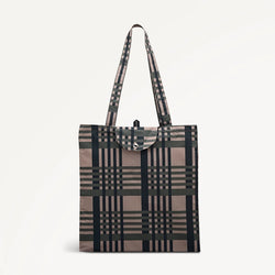 Radley Check Foldaway Shopper - Porcini - Lucks of Louth