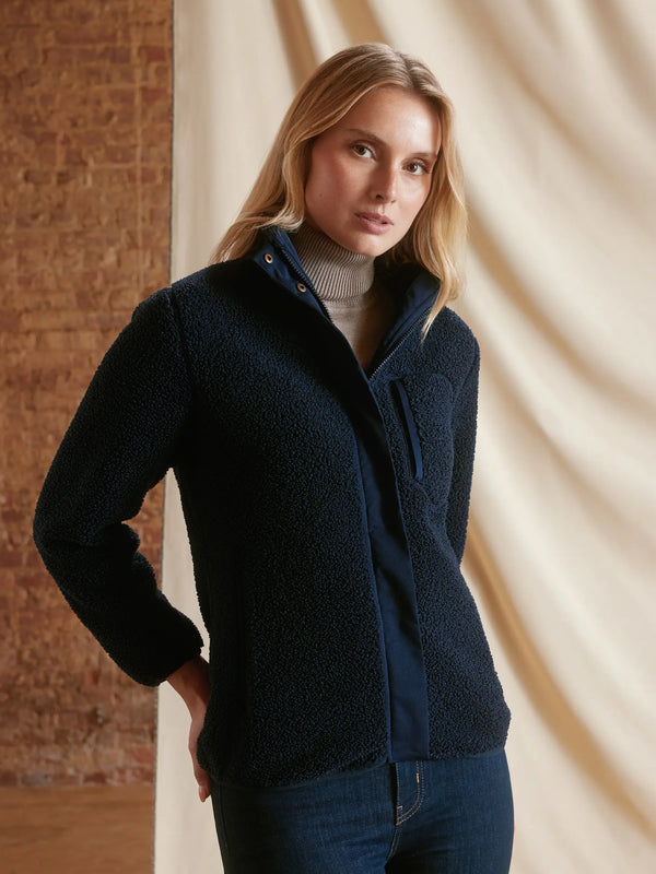Fairfax & favor Agnes Fleece Jacket - Navy - Lucks of Louth