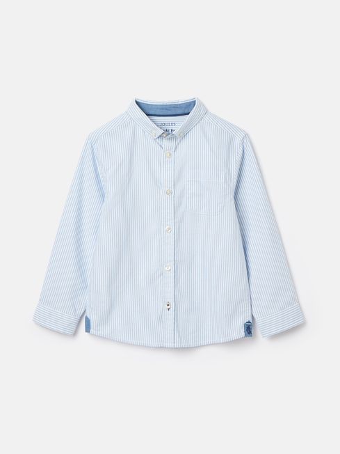 Joules Oxford Long Sleeve Striped Oxford Shirt - Blue - Lucks of Louth