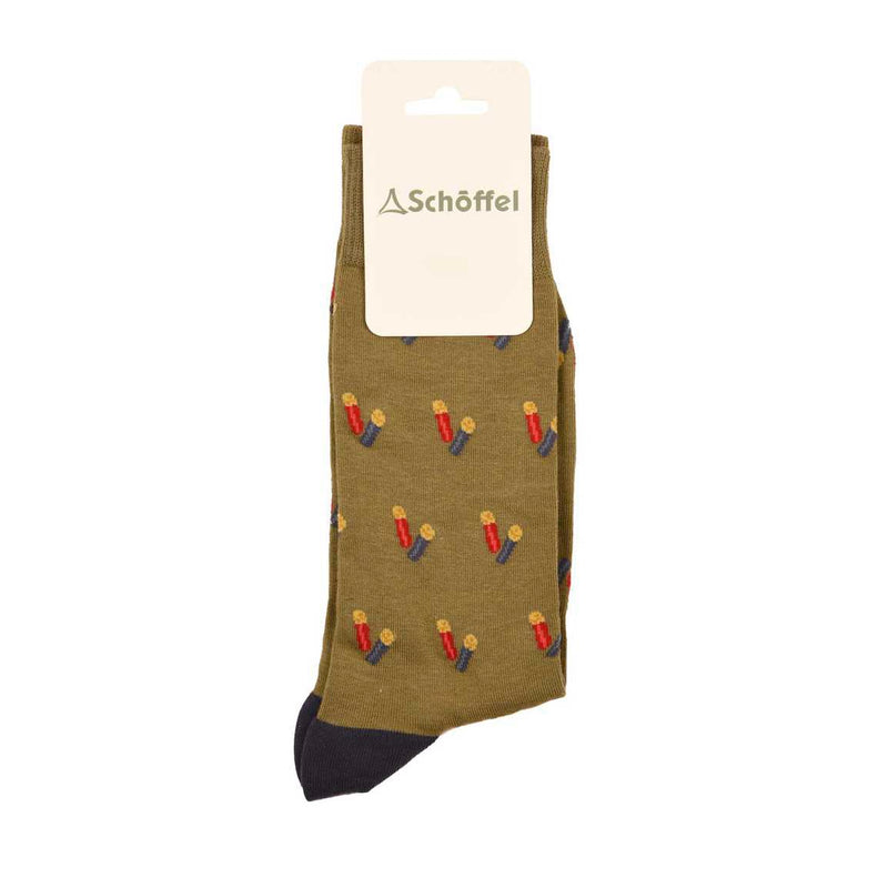 Schoffel Men's Cotton Sock - Moss Cartridge - Lucks of Louth