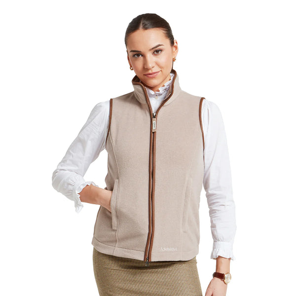 Schoffel Lyndon Fleece Gilet - Mushroom - Lucks of Louth