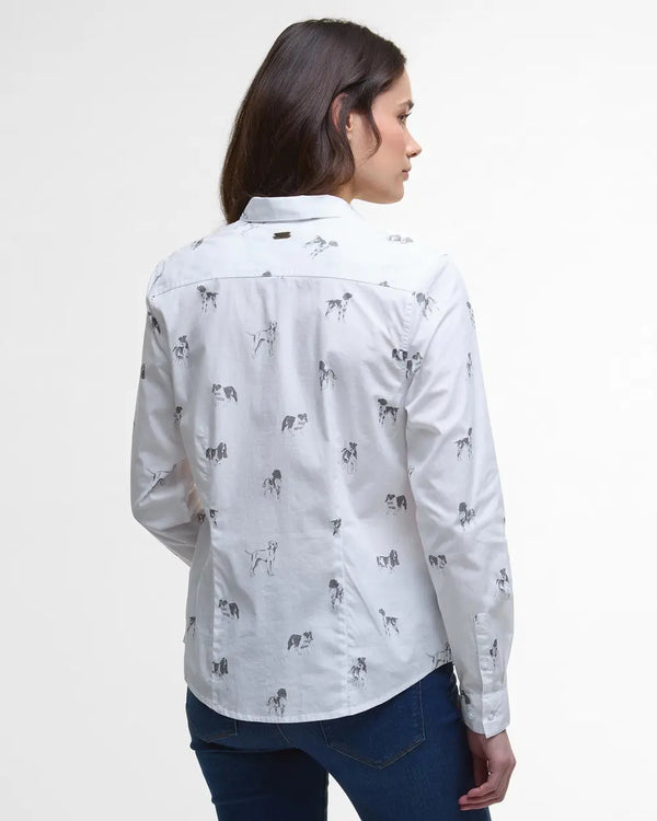 Barbour Brambles Tailored Shirt - Dog Print - Lucks of Louth
