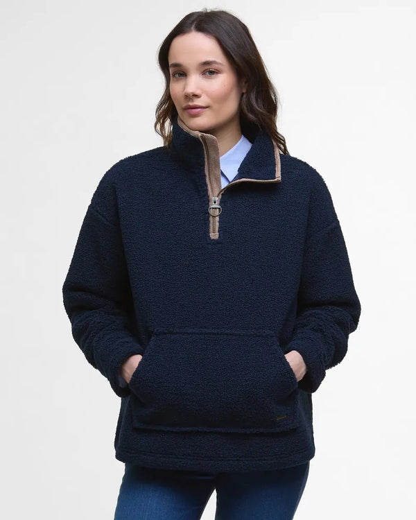 Barbour Bamburgh Half Zip Fleece - Navy - Lucks of Louth