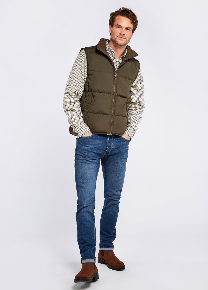 Dubarry Graystown Down Gilet - Olive - Lucks of Louth