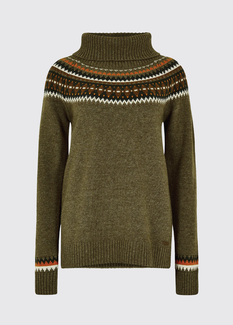 Dubarry Riverdale Knitted Sweater - Dusky Olive - Lucks of Louth