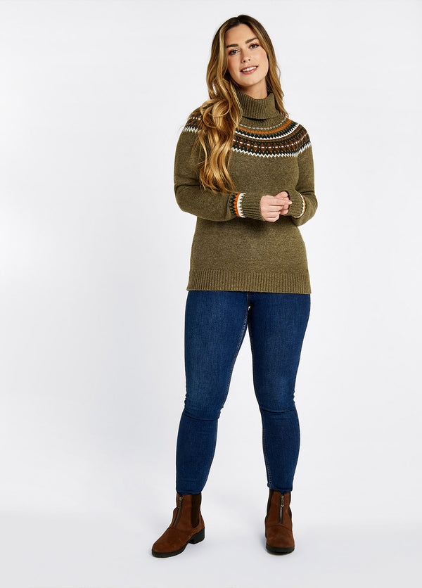 Dubarry Riverdale Knitted Sweater - Dusky Olive - Lucks of Louth