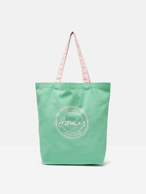 Joules Courtside Green Tote Bag - One Size - Lucks of Louth