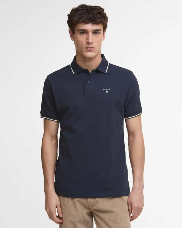 Barbour Fielding Tailored Polo Shirt - Navy - Lucks of Louth