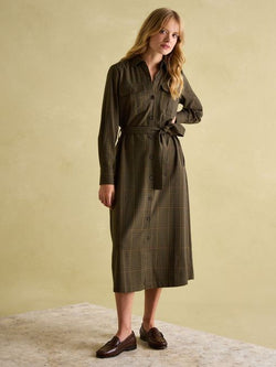 Joules Meredith Midi Shirt Dress - Check - Lucks of Louth