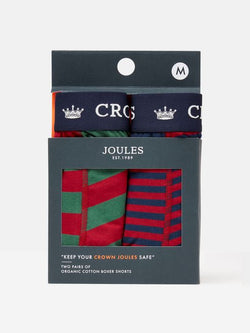 Joules Underwear 2 Pack - Red/Green Stripe - Lucks of Louth
