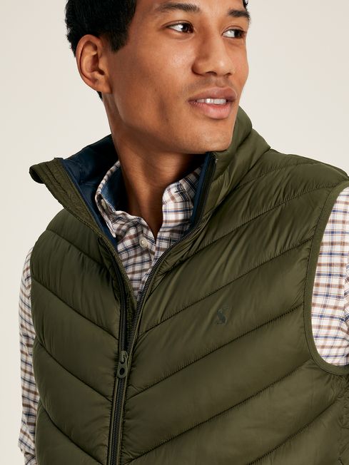 Joules Garrett Showerproof Gilet - Green - Lucks of Louth