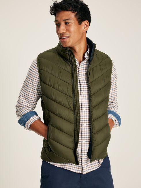 Joules Garrett Showerproof Gilet - Green - Lucks of Louth