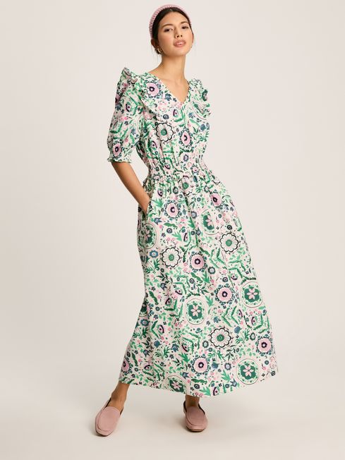 Joules Rosalie Cream Floral Dress - Lucks of Louth