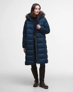 Barbour Marjoram Puffer Jacket - Dark Navy - Lucks of Louth