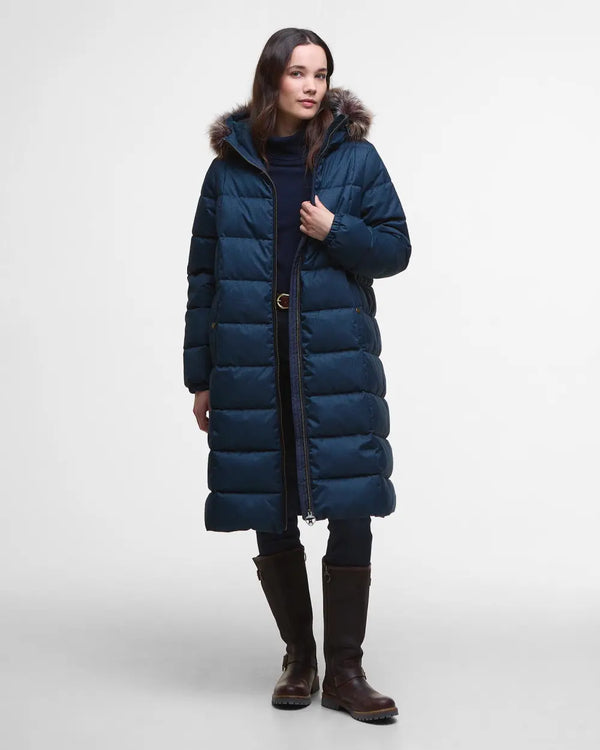 Barbour Marjoram Puffer Jacket - Dark Navy - Lucks of Louth