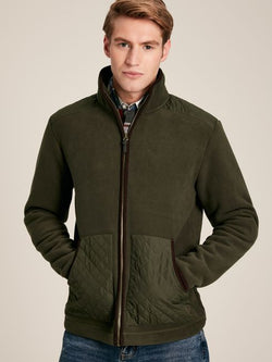 Joules Greenfield Full Zip Fleece Jacket - Green - Lucks of Louth