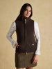 Joules Heritage Fleece Gilet - Chocolate