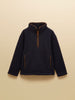 Joules Kids' Heritage Navy Blue Fleece Quarter Zip