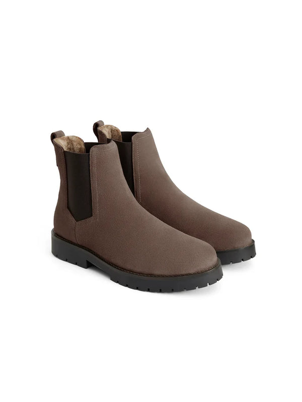 Fairfax & Favor Boudica Sheepskin Ankle Boots - Fog Suede - Lucks of Louth
